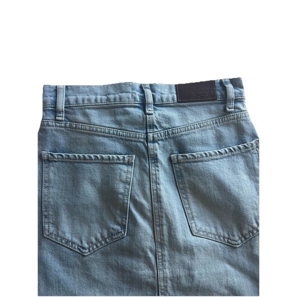 RAILS The Highland Denim Midi Skirt in Light Wash Cargo Size 23 - Picture 6 of 8